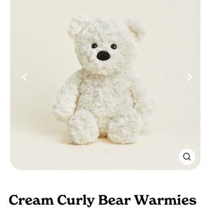 Cream Curly Bear Warmies